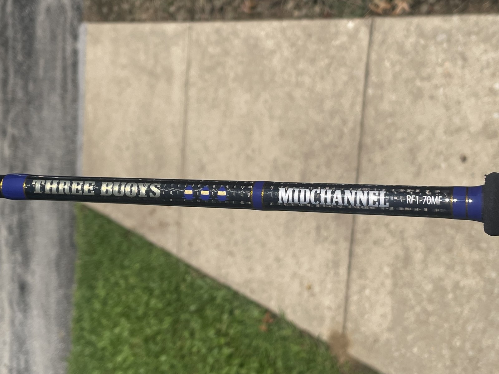 The MIDCHANNEL RF1-70MF prototype, blank markings visible